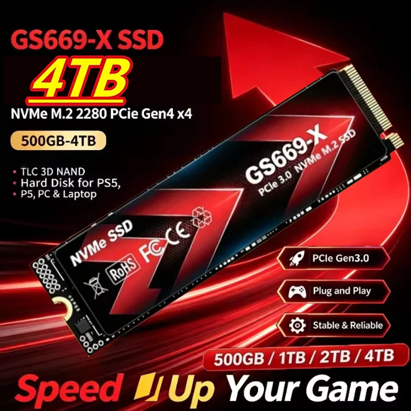 Ssd 500Gb - GS669-X M.2 NVMe SSD 500GB-4TB, 2280
