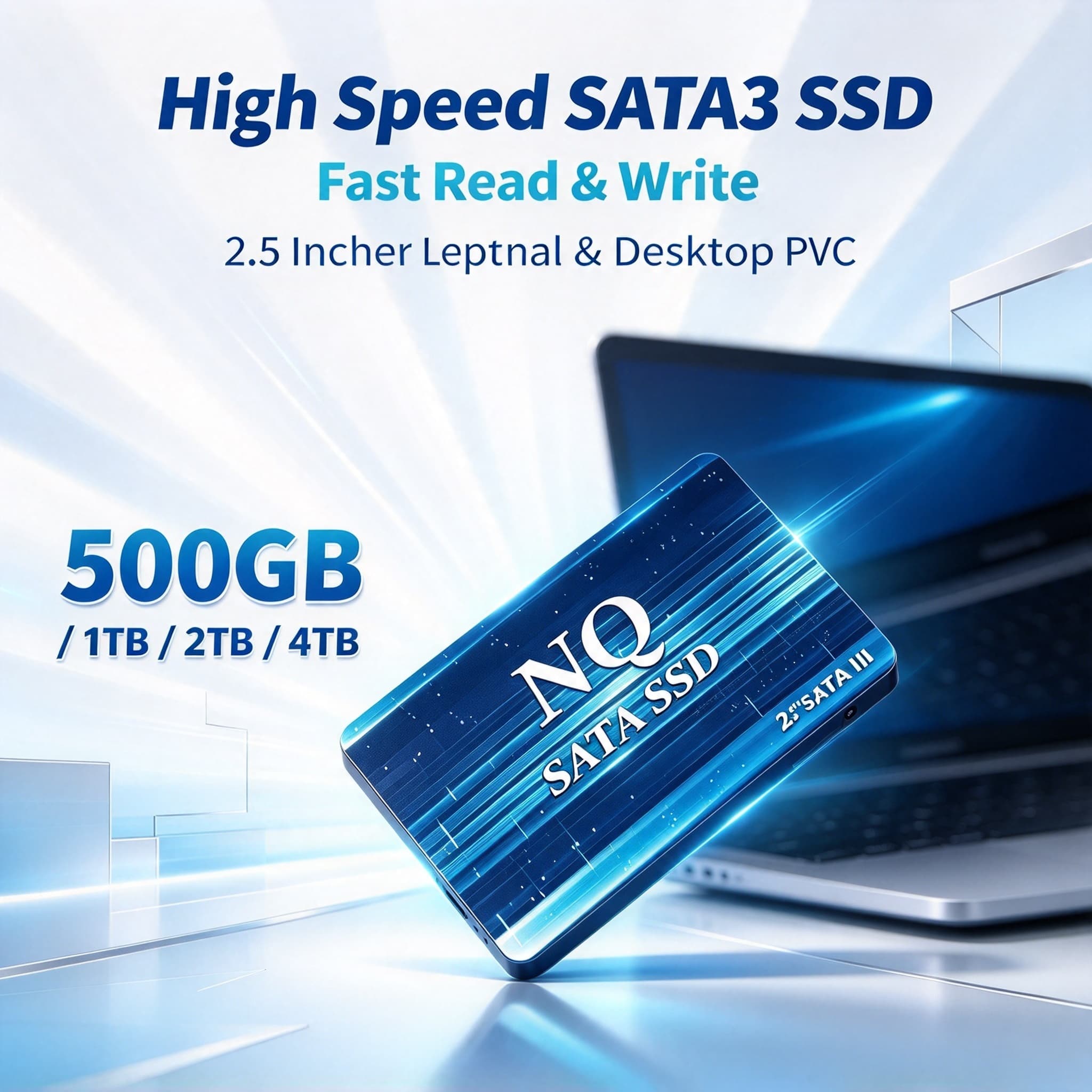 NQ 2.5인치 SATA III SSD 500GB, 1 - Ssd 500Gb 리뷰 및 가격