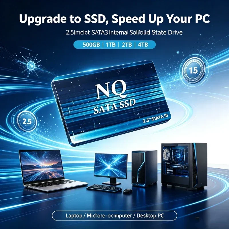 NQ 2.5인치 SATA III SSD 500GB, 1 - Ssd 500Gb 리뷰 및 가격
