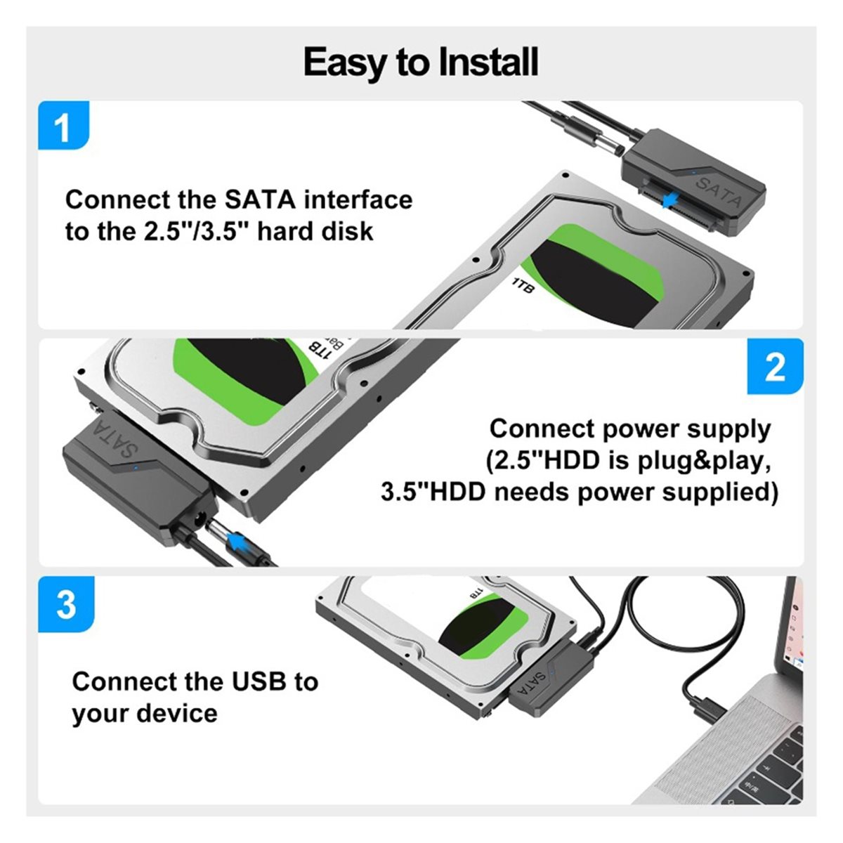 SWXF SATA-USB 3.0 어댑터 케이블 (전원  - External Ssd 리뷰 및 가격