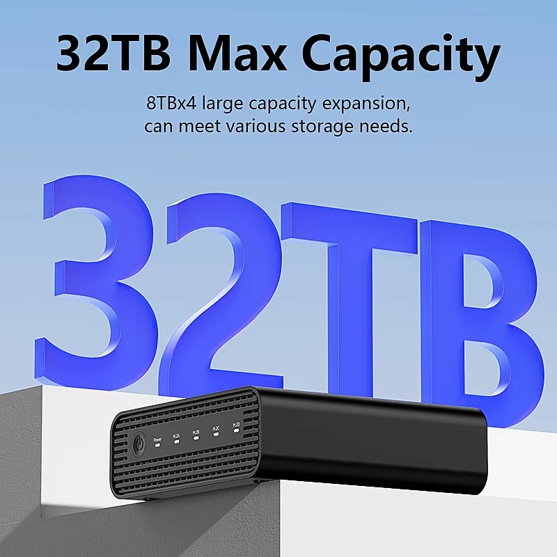 알루미늄 M2 4베이 USB4 외장 NVME SSD 케 - M.2 Ssd 리뷰 및 가격