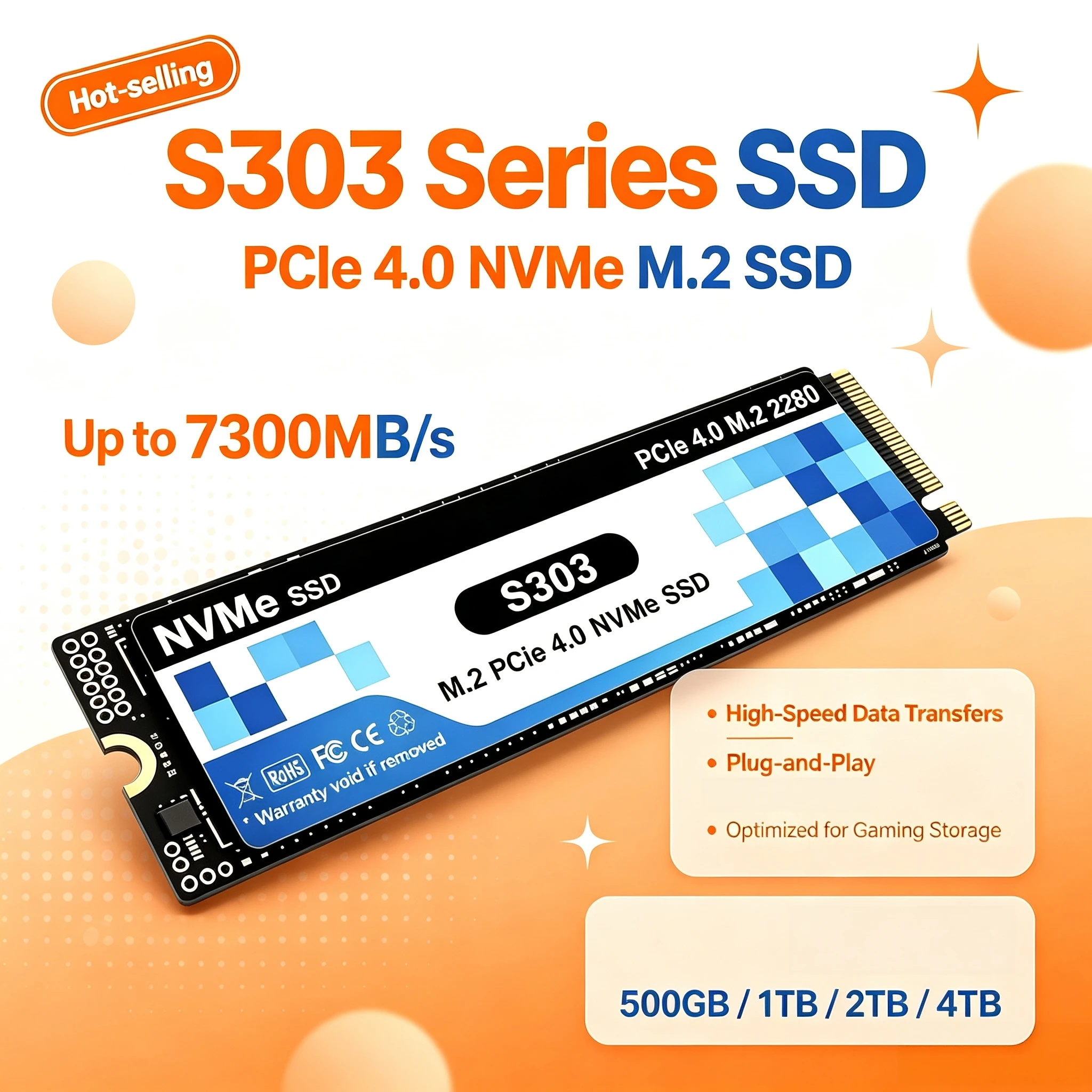 정품 PCIe 4.0 NVMe M.2 SSD S303, - Ssd 500Gb 리뷰 및 가격