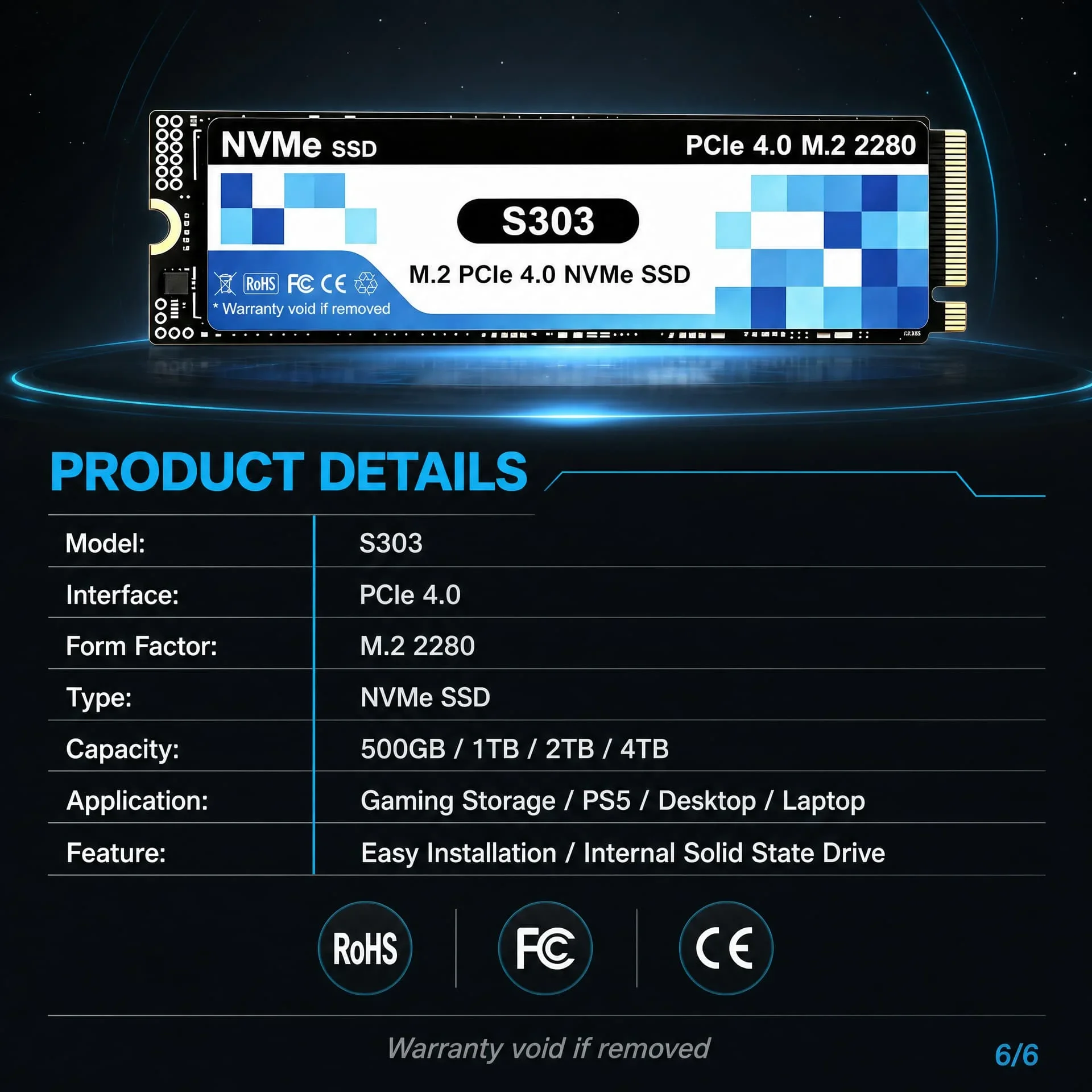 정품 PCIe 4.0 NVMe M.2 SSD S303, - Ssd 500Gb 리뷰 및 가격