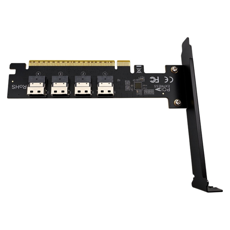 새로운 4포트 SFF-8654 4i SlimSAS-PC - Memory Card Ssd 리뷰 및 가격
