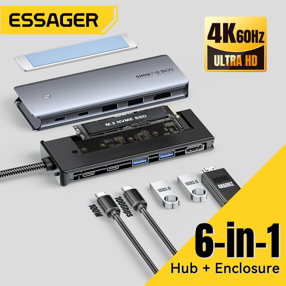 Essager USB C 허브(M.2 SSD 하드 디스 - Ssd Hard Drive 리뷰 및 가격