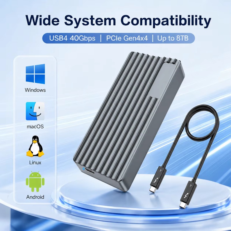 TBT3/USB4 M.2 NVMe SSD 인클로저 40 - Usb4 40Gbps External Ssd 8Tb 리뷰 및 가격